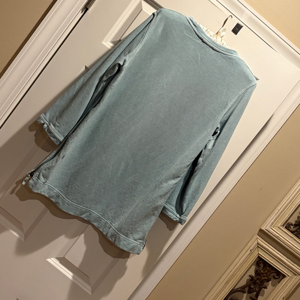Wrap London Women's Light Blue Long Sleeve Top - Picture 10 of 10